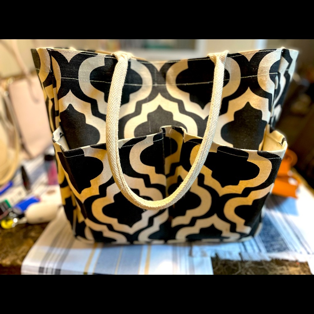 Black and white Tote